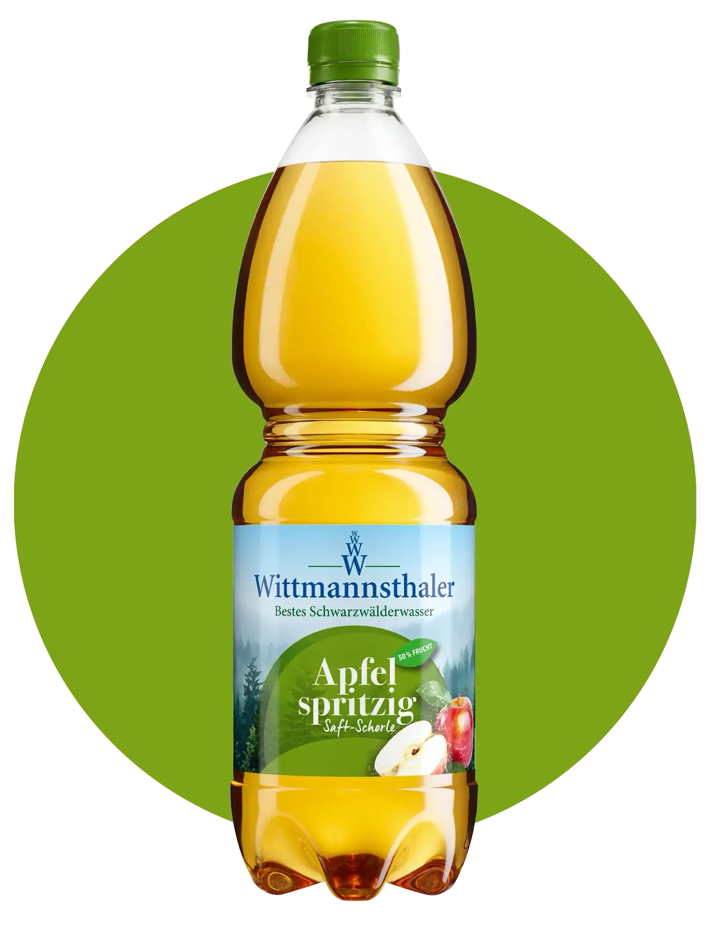 Wittmannsthaler Apfelschorle, 1,0-Liter-PET-Flasche