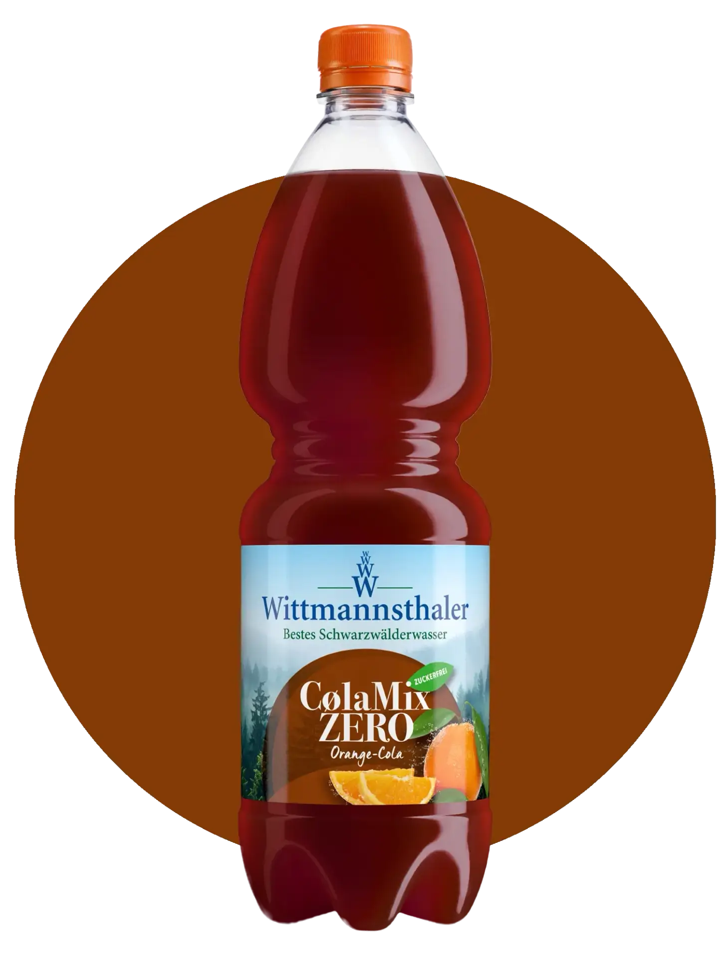 Wittmannsthaler Cola-Mix Zero, 1,0-Liter-PET-Flasche