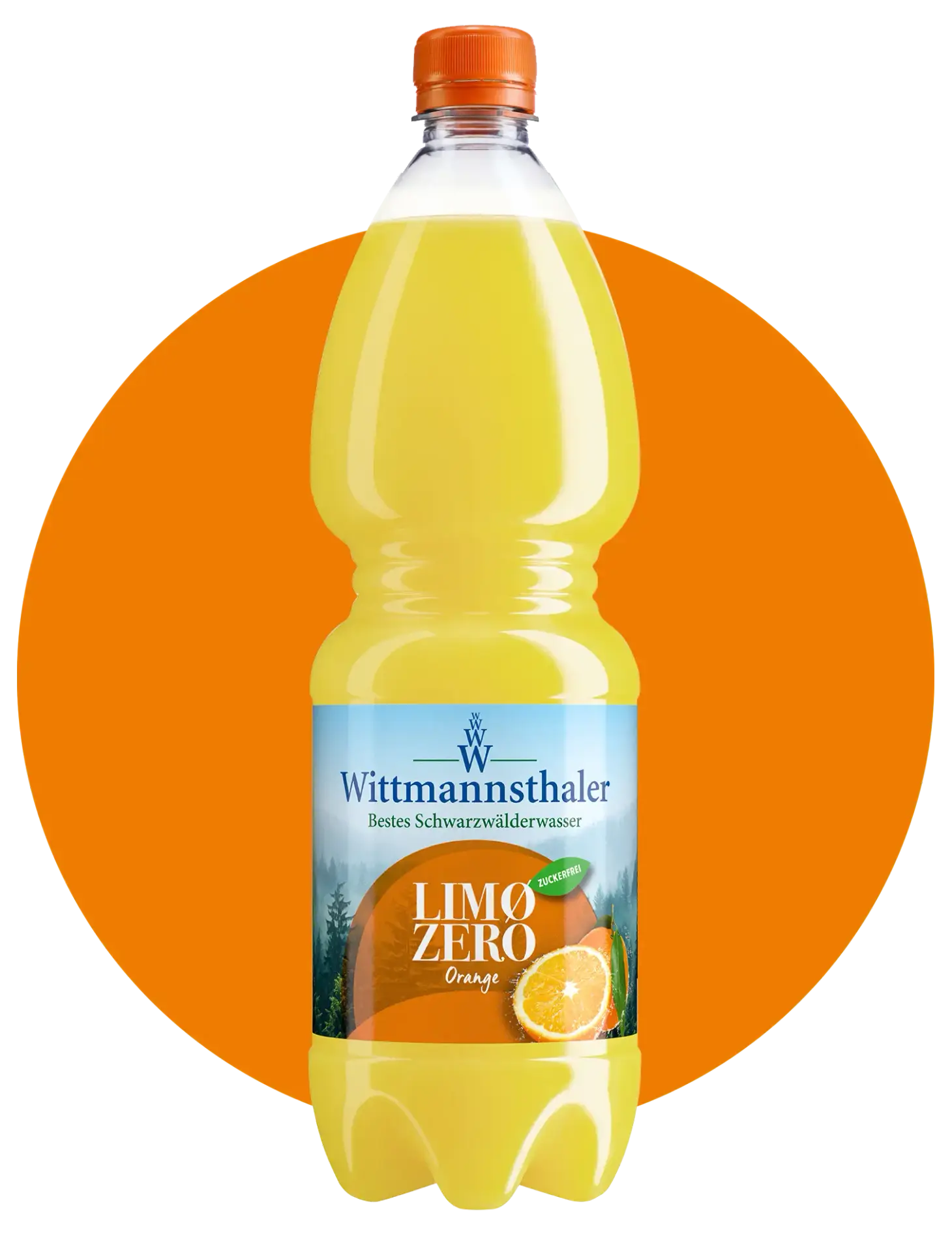 Wittmannsthaler Orange, 1,0-Liter-PET-Flasche